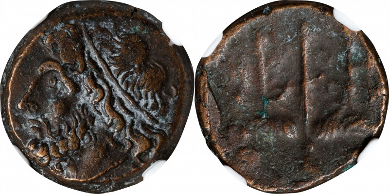 SICILY. Syracuse. Hieron II, 275-215 B.C. AE Litra, ca. 240-215 B.C. NGC Ch VF....