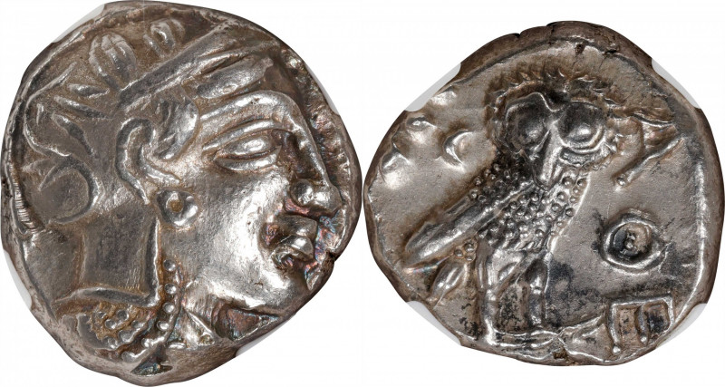 ATTICA. Athens. AR Fourree Tetradrachm (17.12 gms), ca. 4th-3rd Centuries B.C. N...