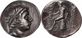 SYRIA. Seleukid Kingdom. Antiochos III (the Great), 223-187 B.C. AR Tetradrachm (16.02 gms), Antioch on the Orontes Mint, ca. 223-211/10 B.C. VERY FIN...