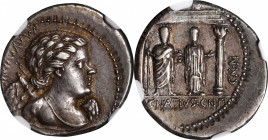 ROMAN REPUBLIC. C. Egnatius Cn.f. Cn.n Maxsumus. AR Denarius (3.98 gms), Rome Mint, ca. 75 B.C. NGC EF, Strike: 4/5 Surface: 4/5.
Cr-391/2; Syd-788. ...