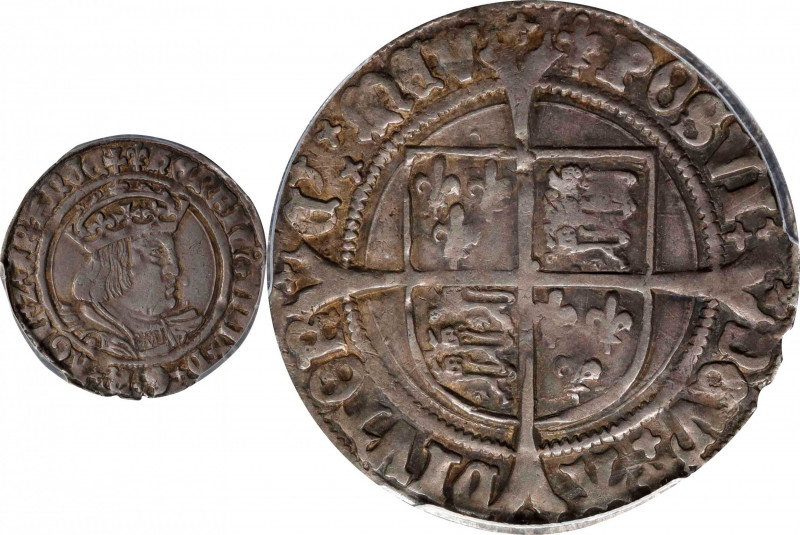 GREAT BRITAIN. Groat, ND (1526-44). London Mint; mm: lis. Henry VIII. PCGS AU-50...