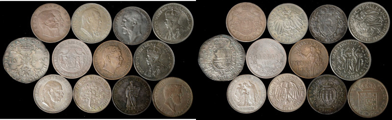 MIXED LOTS. European Crowns (12 Pieces). Average Grade: EXTREMELY FINE.
An attr...