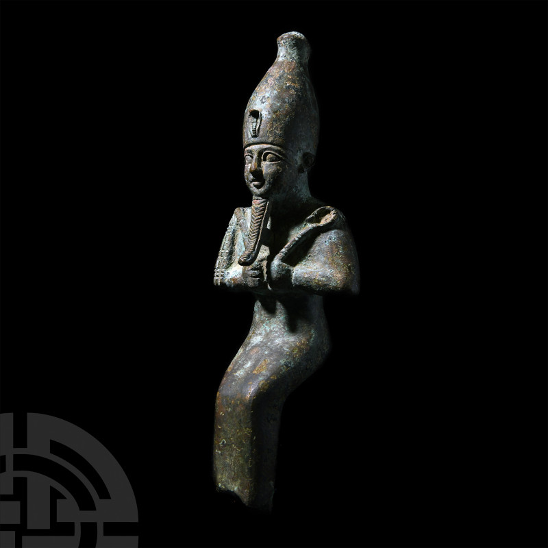 Large Egyptian Seated Figure of Osiris Third Intermediate-Late Period, circa 108...