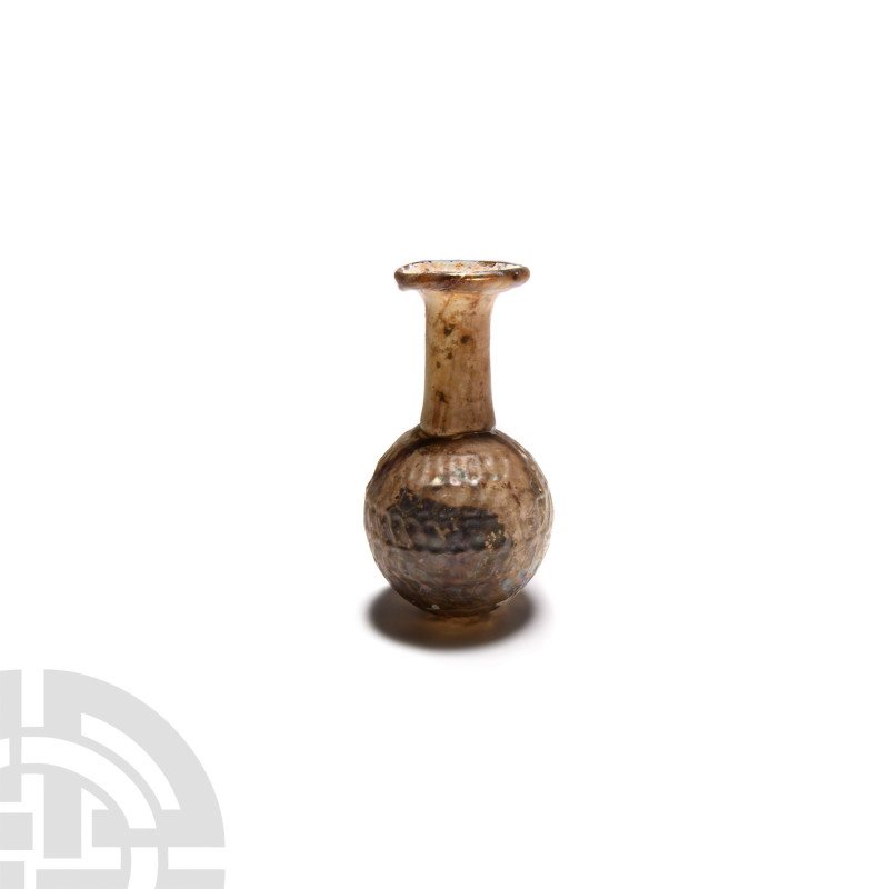 Roman Mould-Blown Sprinkler Vessel 3rd-4th century A.D. A mould-blown glass spri...