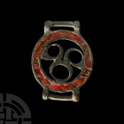 'The Kirkby Lonsdale' Brigantes Celtic Horse Harness Union with Hidden Faces 1st century B.C.-1st century A.D. A substantial bronze harness fitting co...