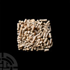 Sumerian White Stone Bead Collection 4th-2nd millennium B.C. A mixed group of stone beads of various types and of various shades of 'white'. 32.4 gram...