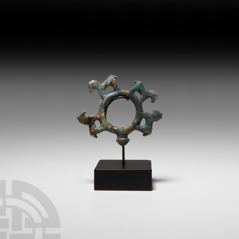 Amlash Chariot Fitting 13th-12th century B.C. A copper-alloy chariot fitting for...