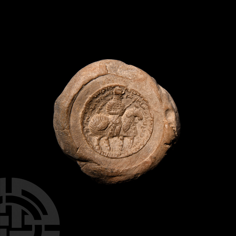 Sassanian General of the South Bulla Seal 5th-6th century A.D. A ceramic persona...