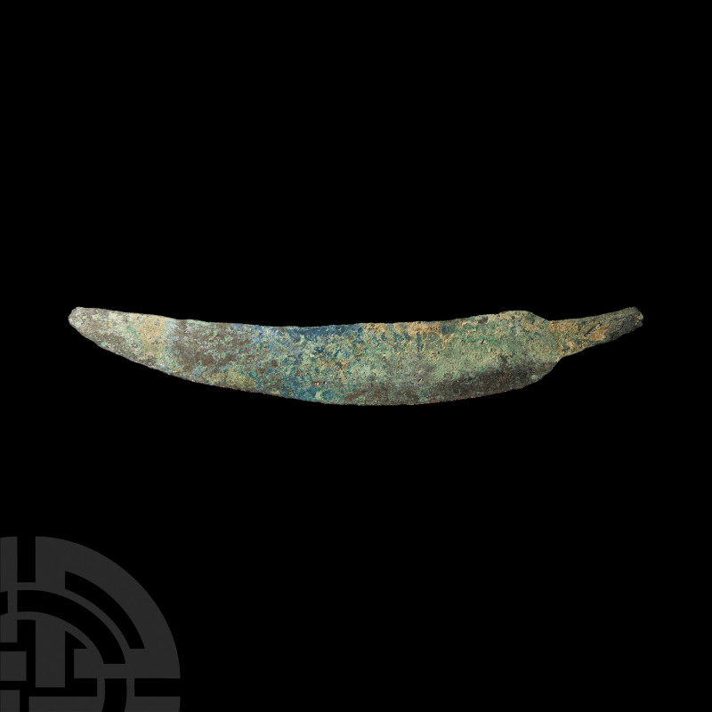 Western Asiatic Crescentic Knife Late 3rd millennium B.C. A tanged copper-alloy ...