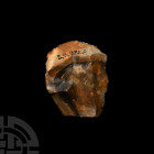 Stone Age Clactonian 'Twydall' Flint Implement Lower Paleolithic, circa 400,000 B.P. A substantial Clactonian culture flint core tool, old Rochester M...