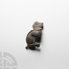 Medieval 'Thames' Talbot Dog Retainer's Badge 15th-16th century A.D. A lead-alloy Talbot dog retainer's badge, including most of the head, body and hi...