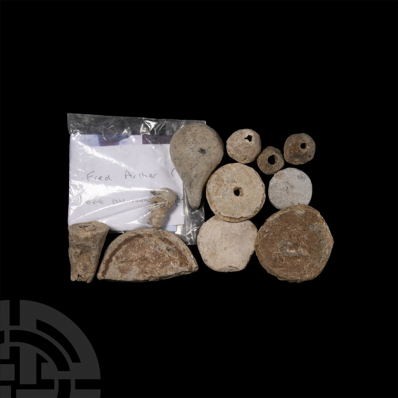 Medieval and Later Lead Artefact Collection 13th century A.D. and later. A mixed...