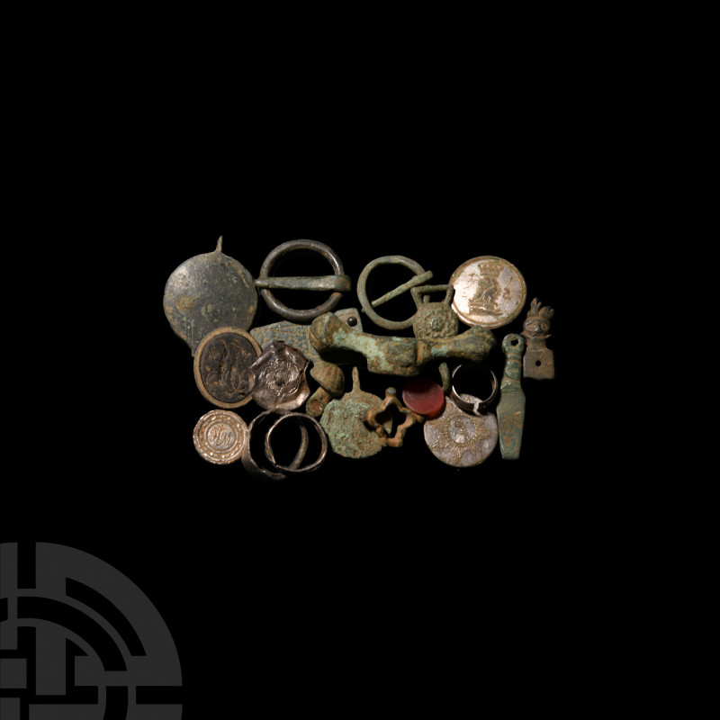 Medieval and Later Artefact Group Mainly 14th-17th century A.D. A mixed group of...