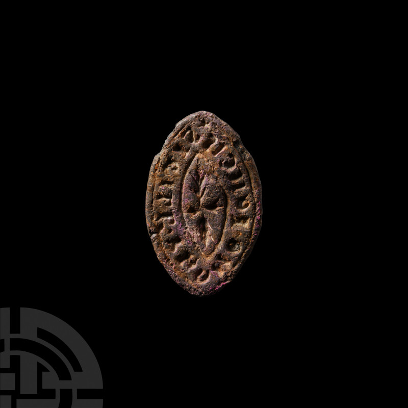 Medieval Personal Seal Matrix for 'Thomas Eoilcis' Circa 14th century A.D. A ves...