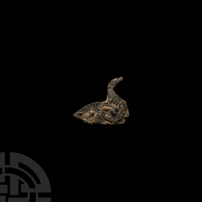 Medieval 'Thames' Swan Pilgrim's Badge 13th-14th century A.D. A lead-alloy pilgr...