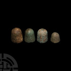 Medieval and Other Beehive Thimble Collection 15th-17th century A.D. A mixed group of beehive type thimbles comprising: one dated c.1500-1650, possibl...
