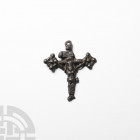 Medieval 'Thames' Boxley Abbey Rood of Grace Pilgrim's Pendant 14th-15th century A.D. A pewter pilgrim's pendant for Boxley Abbey, Kent, depicting the...