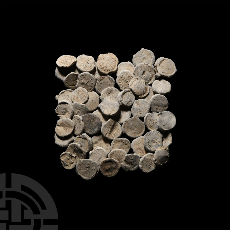 Post Medieval Bag Seal Collection Mainly 19th-20th century A.D. A mixed group of...