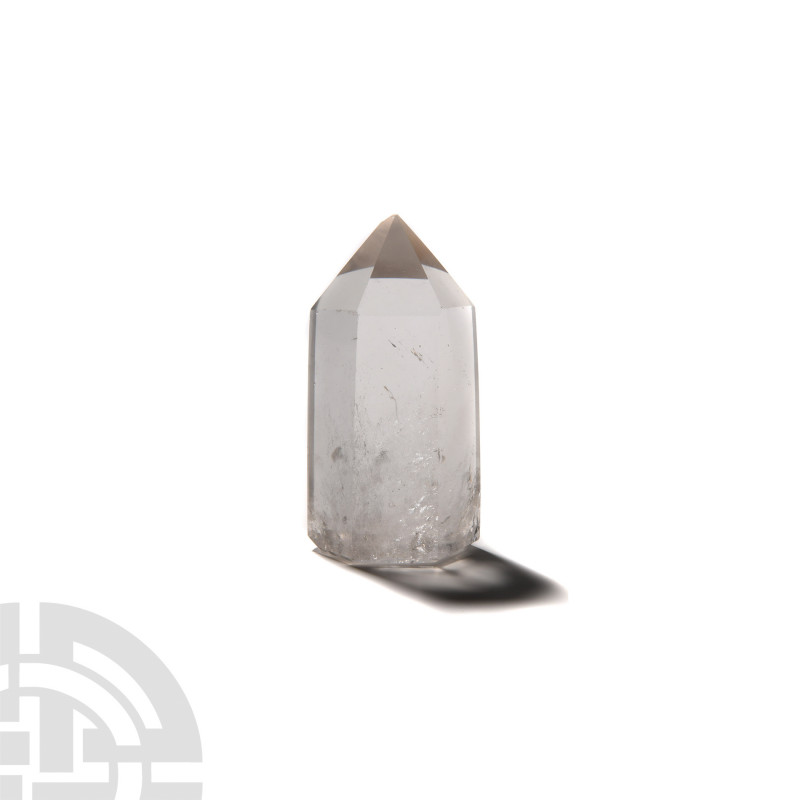 Large Clear Quartz Crystal Obelisk A large cut and polished clear quartz crystal...