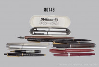 20 Schreibgeräte, überwiegend Kugelschreiber von Pelikan, darunter Pelikan No 1 Colani Design, Modell K 150 etc., L 9,5 - 20 cm, gemischter Zustand, 1...