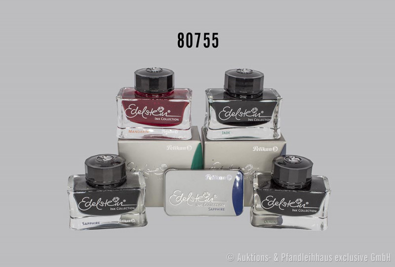 Pelikan Edelstein Collection, 7 Teile, Sapphire, Mandarin, Olivine, 2x Jade, Tan...