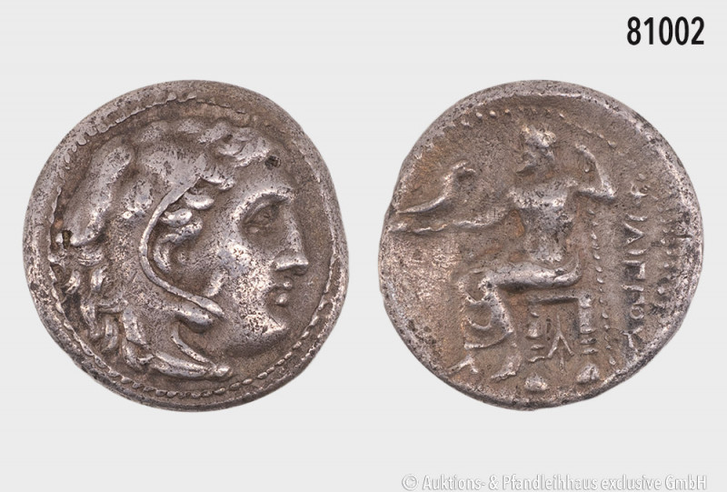 Makedonien, Philipp III. Arrhidaios (324-314), Drachme, 3,99 g, 17 mm, Müller 89...
