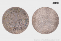 Sachsen-Coburg-Eisenach, Johann Casimir und Johann Ernst, 1/2 Taler 1595, 14,4 g, 36 mm, Slg. Merseb. 2955, Henkelspur (?), auf der Vs. fein irisieren...