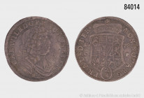 Anhalt-Zerbst, Carl Wilhelm (1667-1718), 2/3 Taler 1678 C-P, Zerbst, 16,77 g, 39 mm, Mann 252 kkk, Davenport 202, Randfehler, Justierspuren, kleine Kr...