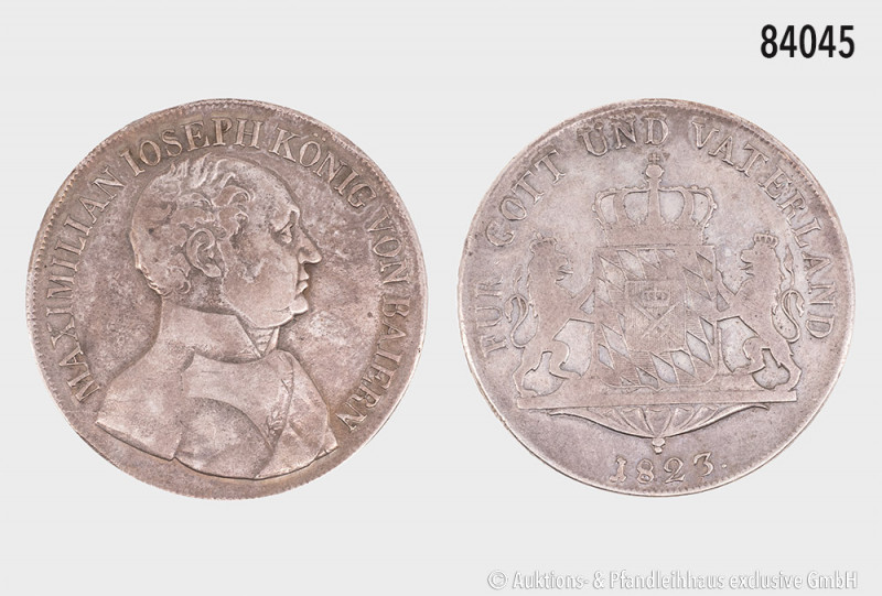 Bayern, Maximilian I. Joseph (1806-1825), Konventionstaler 1823, 27,63 g, 39 mm,...