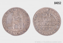 Braunschweig-Lüneburg, 24 Mariengroschen 1695, Wilder Mann, 12,99 g, 36 mm, Dav. 414, sehr schön-gutes sehr schön