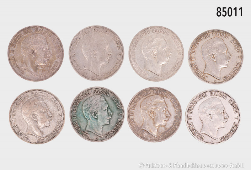 Konv. Preußen, Wilhelm II. (1888-1918), 1894, 1899, 1900, 1902, 1903, 1904, 1907...