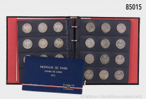 Konv. Verschiedenes, dabei 1 Münzalbum mit ca. 25 x 10-DM-Gedenkmünzen, 1 Maria Theresia Taler (NP), 4 Silbermedaillen, Frankreich KMS 1974, etc., gem...