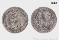Schweiz, St. Gallen, Taler 1621, 27,11 g, 40 mm, HMZ 2-897b, Divo/Tobler 1400g, Davenport 4677, übliche Prägeschwächen, Randfehler, Kratzer, rückseiti...
