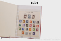Konv. 8 Briefmarkenalben (dabei 5 Lindner-Alben und 1 KA-BE-Album), Frankreich, ab 1849-1971, fast komplette Sammlung, dabei auch Kolonien, postfrisch...
