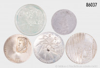 Israel, Konv. 25 Mils 1948, seltene Variante, Auflage ca. 43000 Exemplare, 10 Lirot 1968 und 1971, gemischter Zustand, sehr schön-vorzüglich, teilweis...