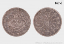 China, Kuang Hsü, 1 Dollar Jahr 24 (1898), Silber, Pei Yang Arsenal (Chihli) Lin Gwo Ming 449, 26,82 g, 39 mm, Randfehler und Kratzer, fast sehr schön...