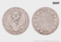 Polen unter russischer Herrschaft, 3/4 Rubel 5 Zloty 1840, 15,58 g, 32 mm, Bitkin 1146, Randfehler und Kratzer, fast sehr schön-sehr schön