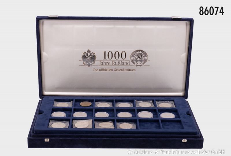 Aus Sammler-Nachlass: Sammlung ca. 80 Gedenkrubel Sowjetunion/Russland, dabei 5 ...