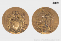 Belgien, Medaille auf die Weltausstellung 1910 in Brüssel, 70 mm, sehr schön-fast vorzüglich