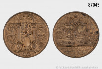 Bronzemedaille 1885, von Lauer, Nürnberg, auf die Internationale Metall-Ausstellung in nürnberg, Erlanger 164, Wurzbach-Tannenberg 6882, winzige Randf...