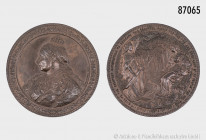 Großbritannien, Victoria (1837-1901), große Bronzemedaille 1882, von Wiener, auf den Epping Forest und dessen Freigabe, 198 g, 83 mm, Eimer 1689; Welc...