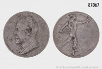Eisenmedaille 1914, auf Paul von Breitenbach (1850-1930), Minister für öffentlcihe Arbeiten in Preußen, verantwortlich preuß. Staatseisenbahnen und de...