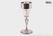 Silberner Pokal, 1913, Preispokal für Schiedsrichter, Stumpf & Sohn, 800 Silber, Halbmond und Krone, deutsch, monogrammiert, H ca. 20 cm, ca. 180 g, g...