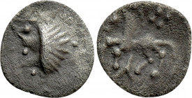 CENTRAL EUROPE. Vindelici. Obol (1st century BC). Manching Type 2