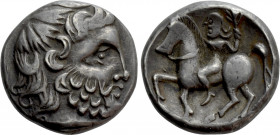 EASTERN EUROPE. Imitations of Philip II of Macedon (2nd century BC). Tetradrachm. "Zweigarm" type