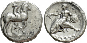 CALABRIA. Tarentum. Nomos (Circa 340-335 BC)