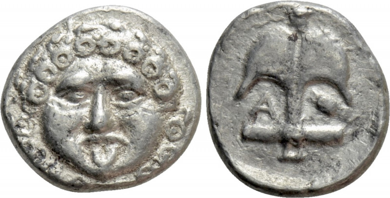 THRACE. Apollonia Pontika. Tetrobol (425-375 BC). 

Obv: Facing gorgoneion.
R...