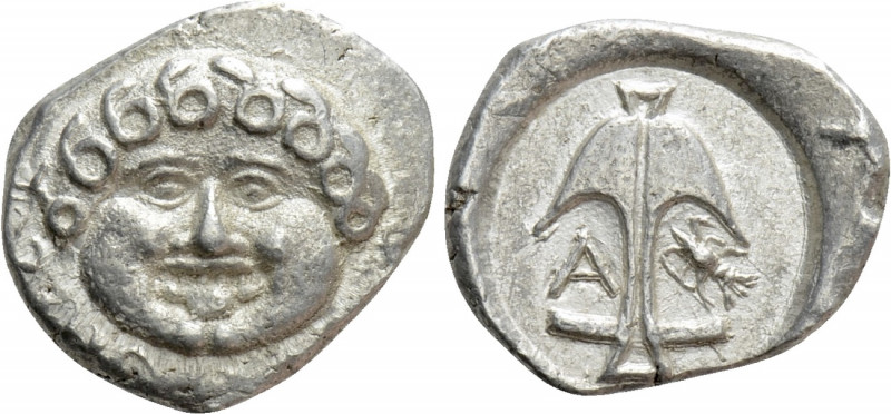 THRACE. Apollonia Pontika. Tetrobol (425-375 BC). 

Obv: Facing gorgoneion.
R...
