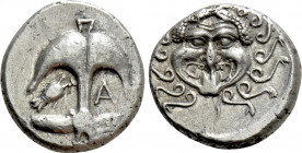 THRACE. Apollonia Pontika. Drachm (Late 5th-4th centuries BC)