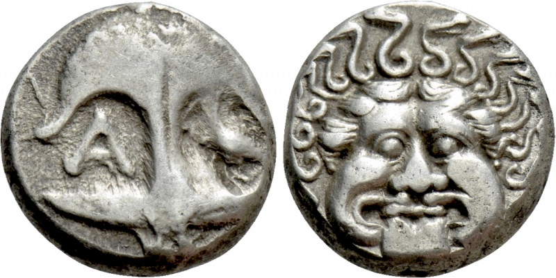 THRACE. Apollonia Pontika. Drachm (Late 5th-4th centuries BC). 

Obv: Upright ...